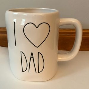 Rae Dunn Artisan Collection | White “I Heart Dad” Coffee Mug